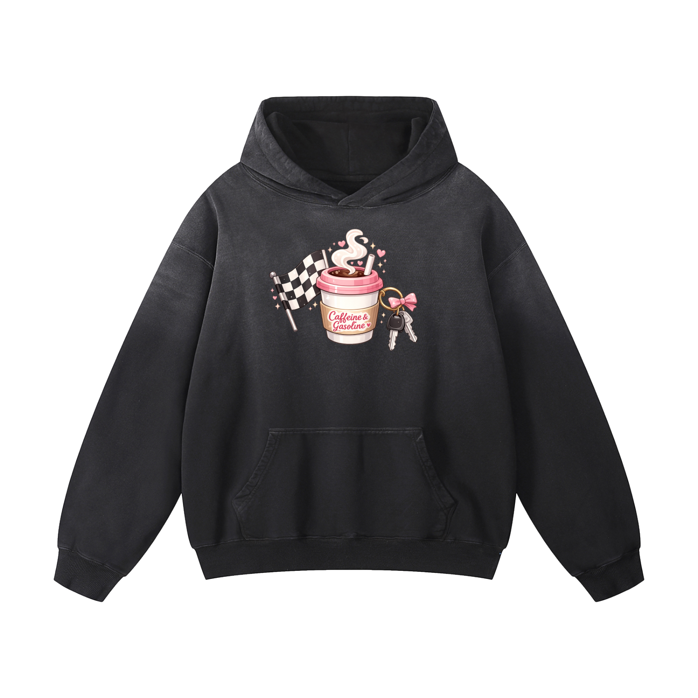 Caffeine & Gasoline Oversized Hoodie