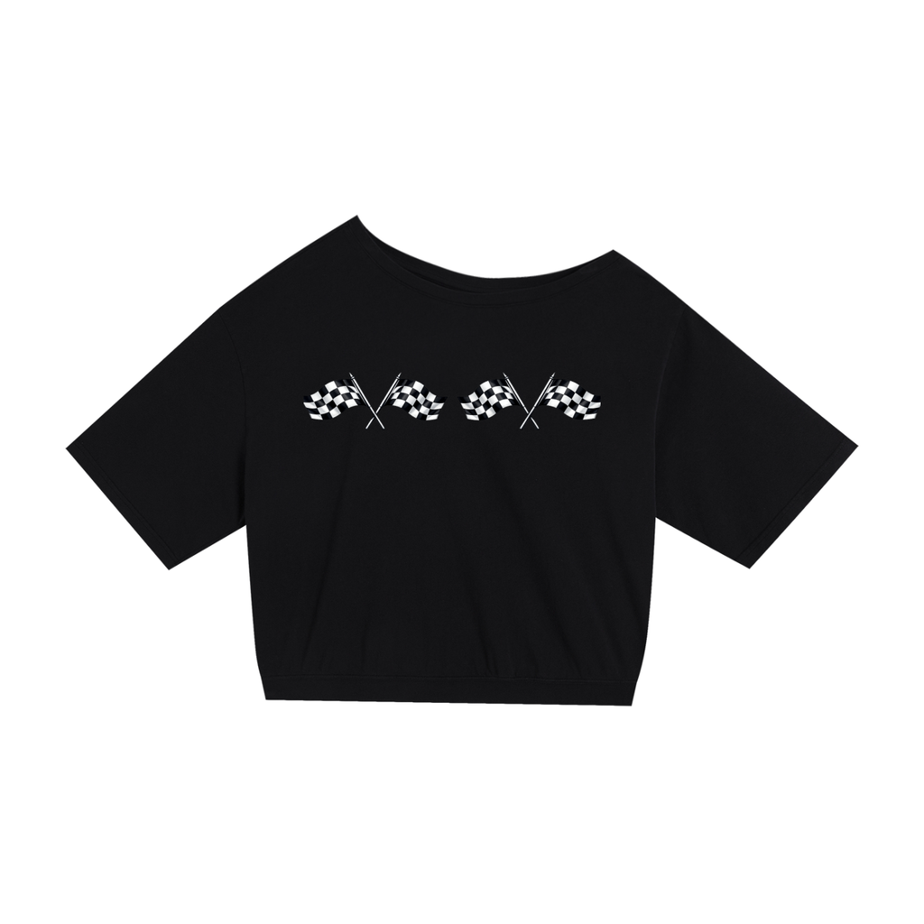 Speedway Babe Off the Shoulder T-shirt