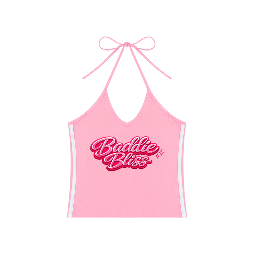 BaddieBliss Halter Crop Tank Top