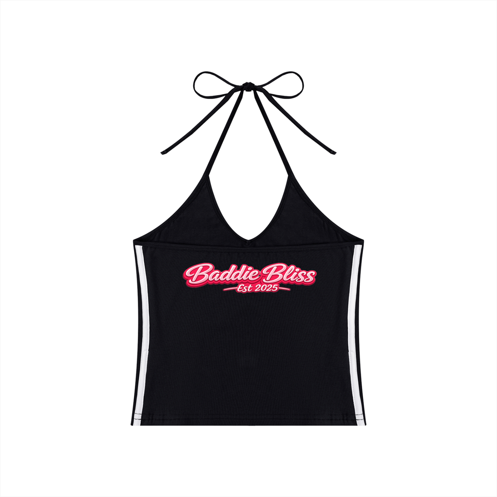 BaddieBliss Halter Crop Tank Top